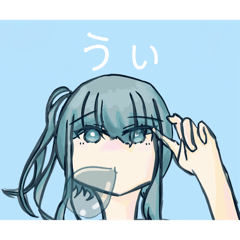 [LINEスタンプ] みずいろ女子
