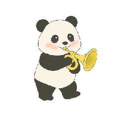 [LINEスタンプ] オーケストラのパンダちゃん 1