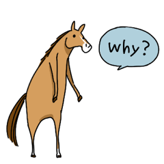 [LINEスタンプ] 会話の合間に馬！スタンプ