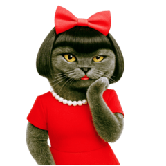 [LINEスタンプ] マダム・ルビーキャット