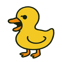 [LINEスタンプ] 幸せの？黄色いアヒル・・・