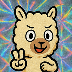 [LINEスタンプ] 神ワザ連発アルパカ伝説@SFW