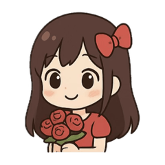 [LINEスタンプ] 七夕の女の子物語