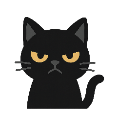 [LINEスタンプ] 黒猫まる
