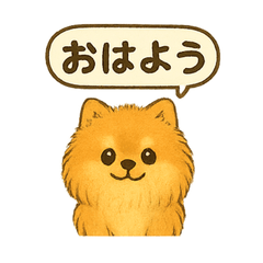 [LINEスタンプ] ふわもこポメの日常スタンプ