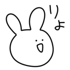[LINEスタンプ] 5秒で描いたうさぎ