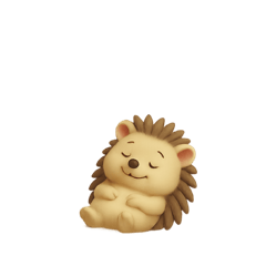 [LINEスタンプ] ほのぼの脱力♪ハリネズミスタンプ