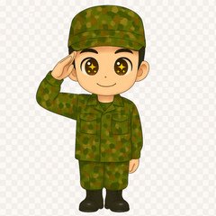 [LINEスタンプ] 「りくとくん☆陸上自衛隊風スタンプ集」
