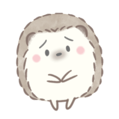 [LINEスタンプ] ネガティブでかわいいハリネズミ*文字なし