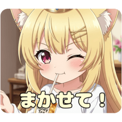 [LINEスタンプ] はちみつみなみちゃんとティータイム