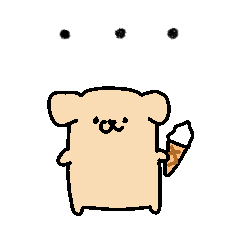 [LINEスタンプ] 田舎の犬. チョング：ムリムリ 