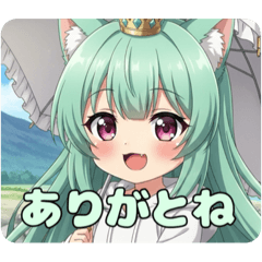 [LINEスタンプ] 日傘で暑さ対策ばっちりみなみちゃん