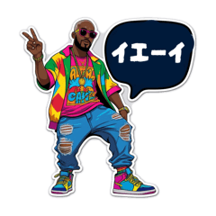 [LINEスタンプ] レゲエマン★日本語でおしゃべり