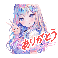 [LINEスタンプ] 毎日使える自撮り女子高生パステルカラー
