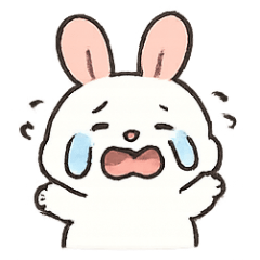 [LINEスタンプ] まるまるうさぎ ほっこり日常