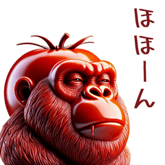 [LINEスタンプ] トマトゴリラはやる気がないw
