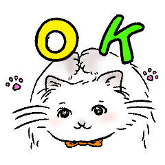 [LINEスタンプ] ふさふさ猫パロン 