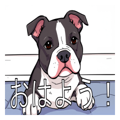 [LINEスタンプ] スタッフォードシャーブルテリアがいっぱい