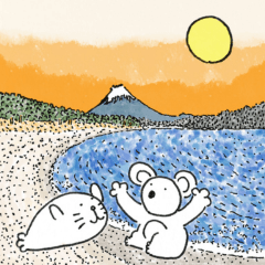 [LINEスタンプ] にちじょうこあらの47都道府県(東日本編)