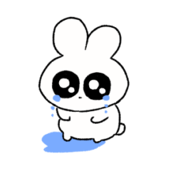 [LINEスタンプ] 情緒不安定ぴえうさちゃん ネガティブ