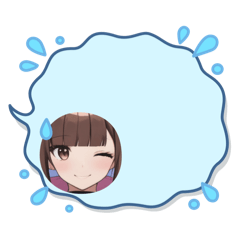 [LINEスタンプ] 毎日美少女◆吹き出しスタンプ2