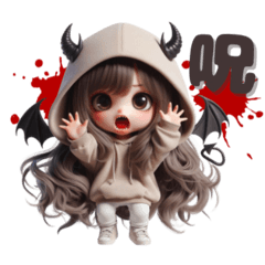 [LINEスタンプ] 小悪魔❤️たまに悪魔登場 ハロウィンVer.