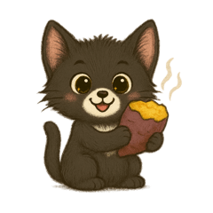 [LINEスタンプ] にゃん吉コン太の秋スタンプ