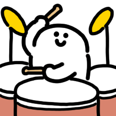 [LINEスタンプ] にっこりミュージシャン 動くスタンプ