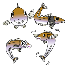 [LINEスタンプ] 鱚彦（きすひこ）くんの日常会話スタンプ