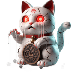 [LINEスタンプ] 邪悪な呪い猫