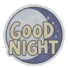 [LINEスタンプ] おやすみ専用Moon