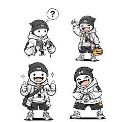 [LINEスタンプ] ゆるかわスケルトンくん