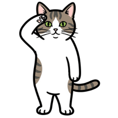 [LINEスタンプ] かわいいキジトラのスタンプ(猫)