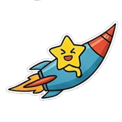 [LINEスタンプ] ロケットスタームーン