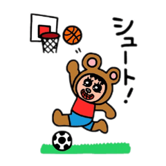 [LINEスタンプ] ポポベア スポーツ体験！