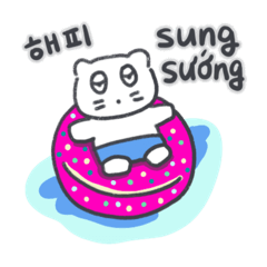 [LINEスタンプ] ベベニャン (韓国語 - ベトナム語) 6