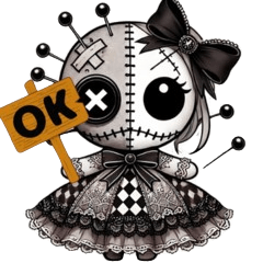 [LINEスタンプ] ステッチド・メロディ「モルディ」 