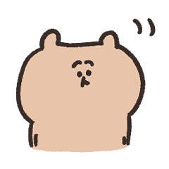 [LINEスタンプ] biepo ゆーるずのリアクション くまさん