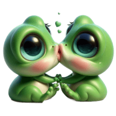 [LINEスタンプ] カエルの愛の告白