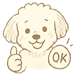 [LINEスタンプ] トイプードルのぷーくん【犬】