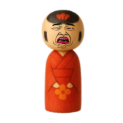[LINEスタンプ] [アレンジ用]表情豊かなコケシ2