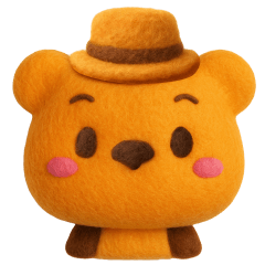 [LINEスタンプ] ORANGEBEAR_06