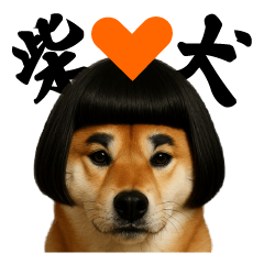 [LINEスタンプ] 台湾語の真顔柴犬