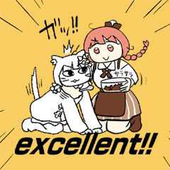 [LINEスタンプ] スーパーけものシスターズ