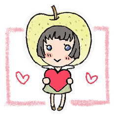 [LINEスタンプ] くだもの女子 No.1