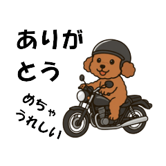 [LINEスタンプ] 犬とバイクが大好きな人用スタンプ