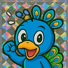 [LINEスタンプ] 閃光クジャクのスタンプ集@SFW
