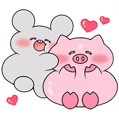 [LINEスタンプ] くいしんぼうねずみとブー2