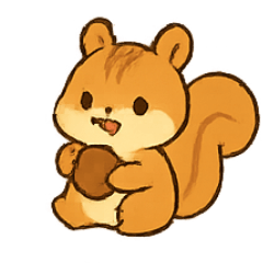 [LINEスタンプ] ほぼ生成AIで作ったリス
