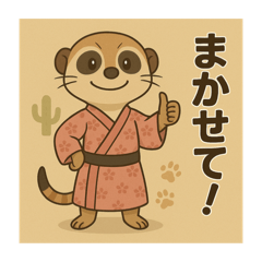[LINEスタンプ] 癒友童子 ミーアキャットのなかま帖